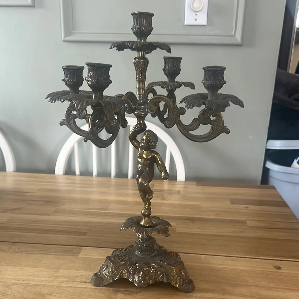 VINTAGE BRASS CANDLE HOLDER 1960’s